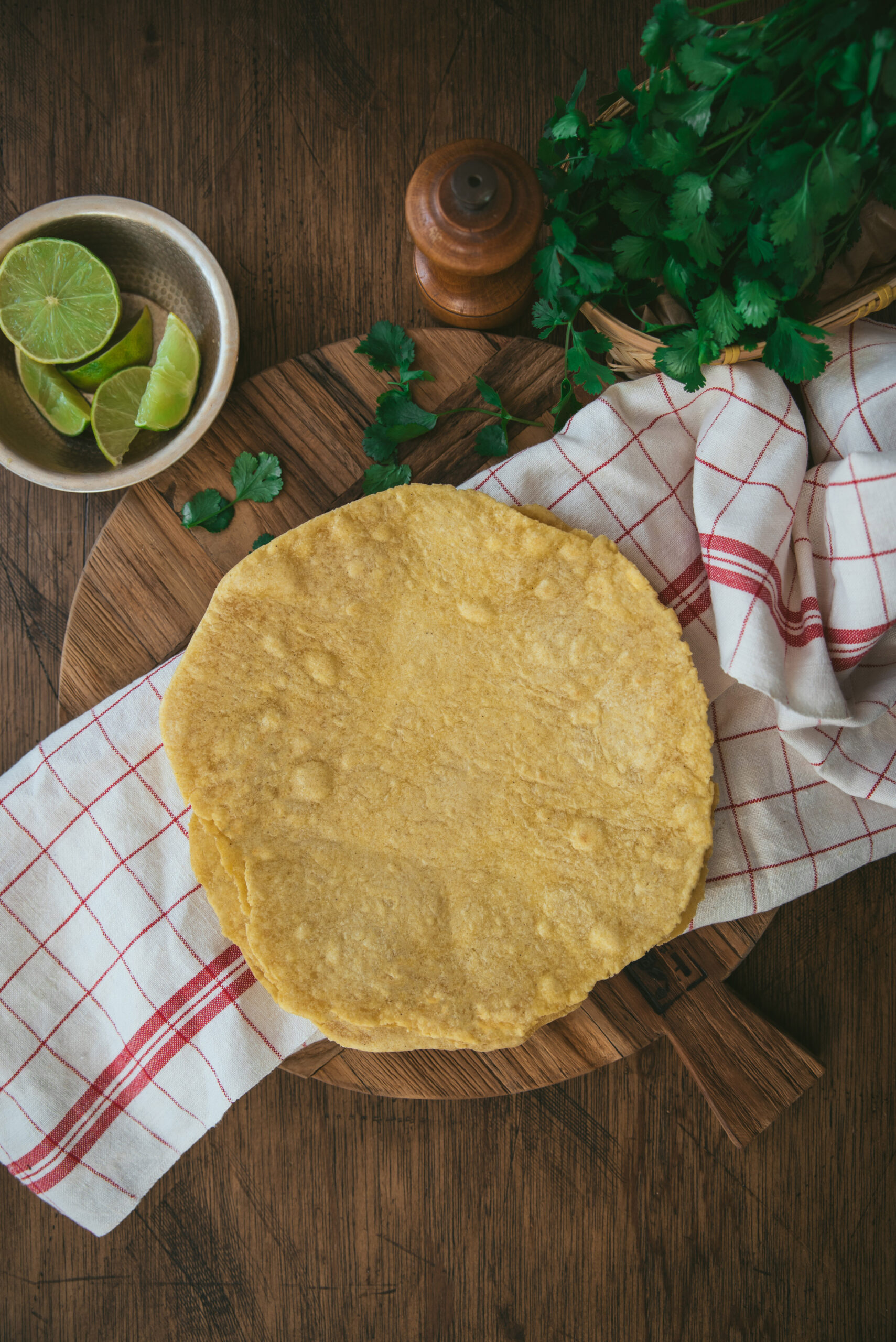 Tortillas maison à la farine de maïs
