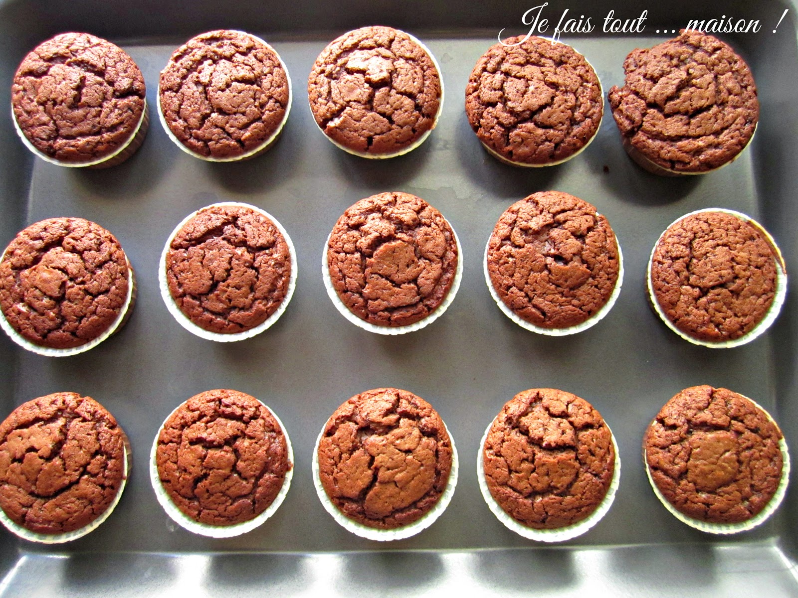 Muffins fondants au chocolat