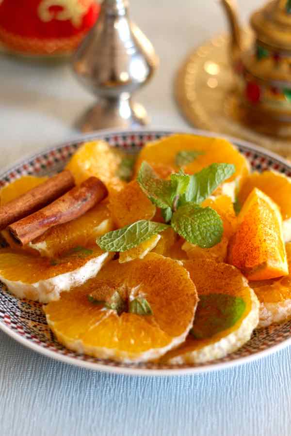 Oranges à la cannelle et fleur d'oranger