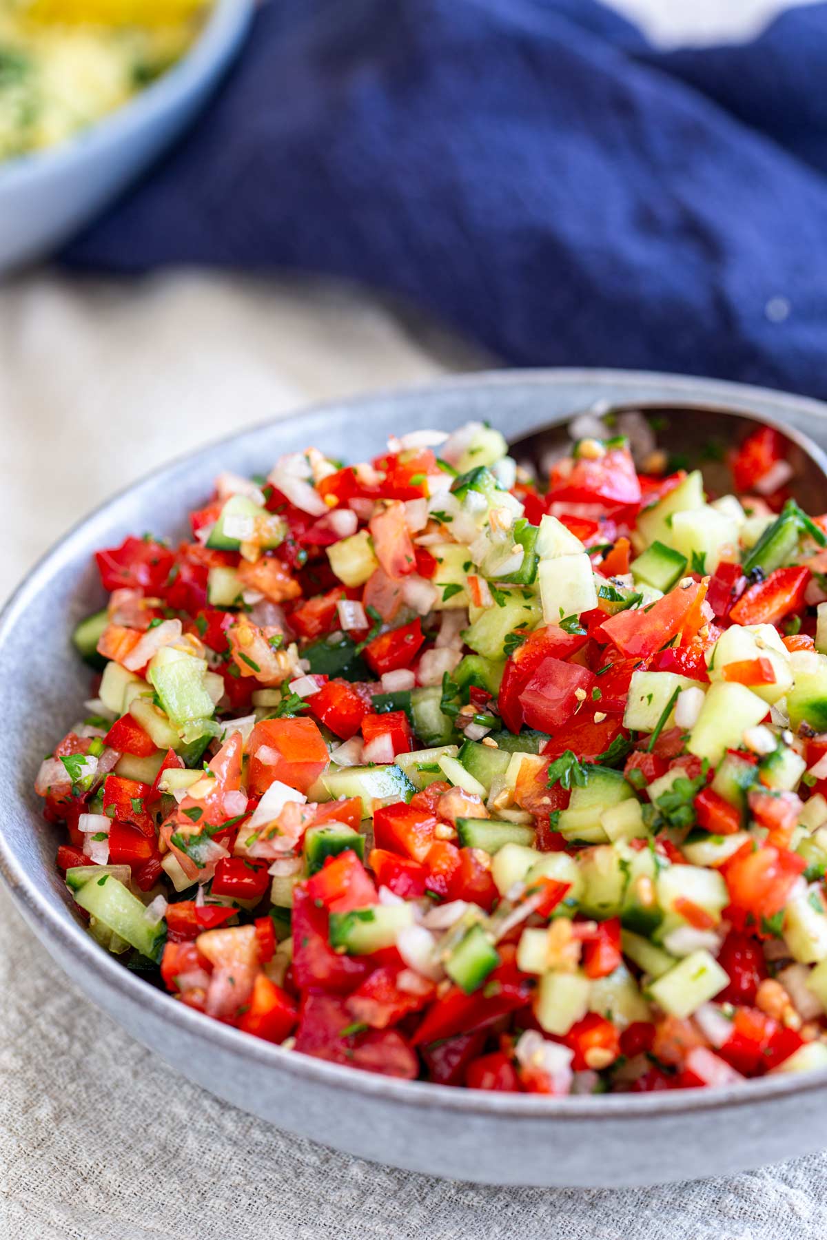 Salade marocaine tomates-oignon-cumin