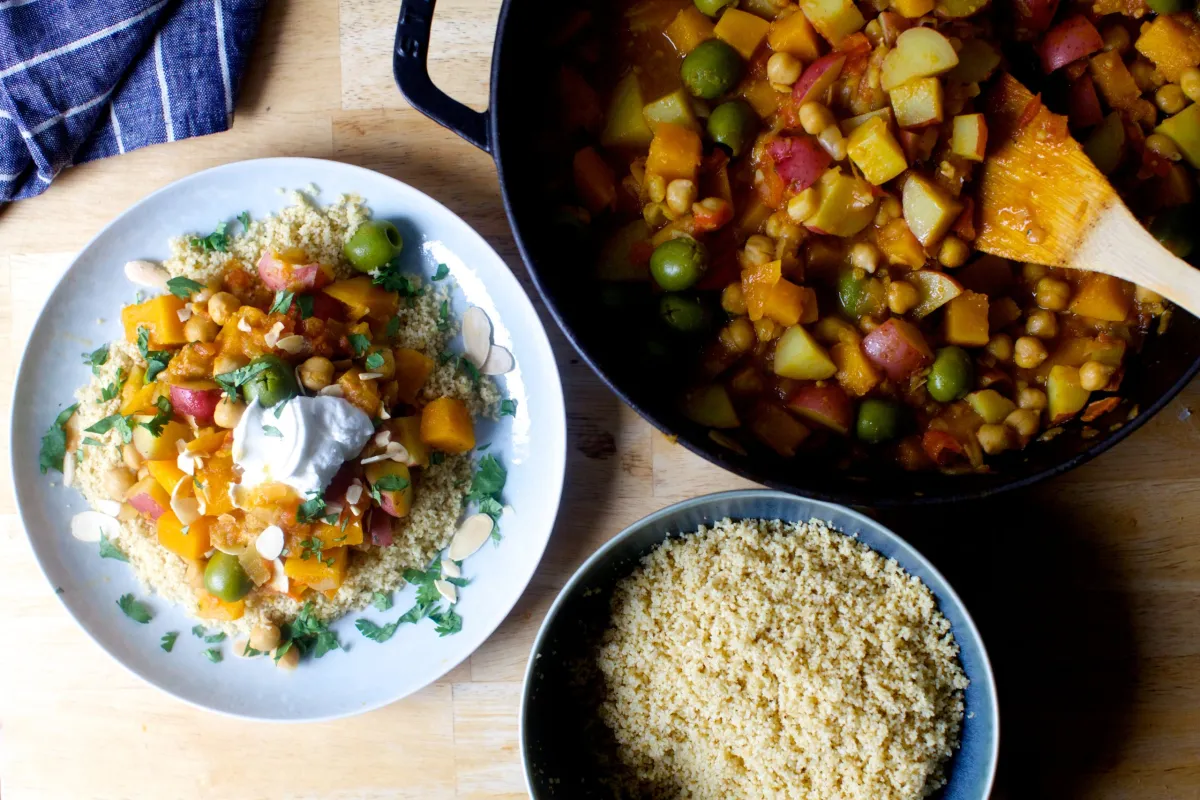 Stew poulet-pois chiches au paprika fumé