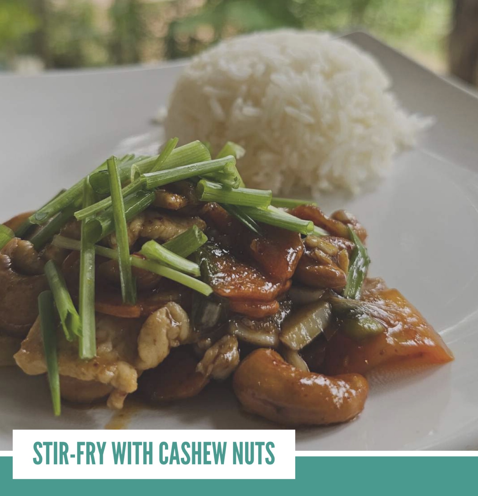 Sauté de poulet aux noix de cajou