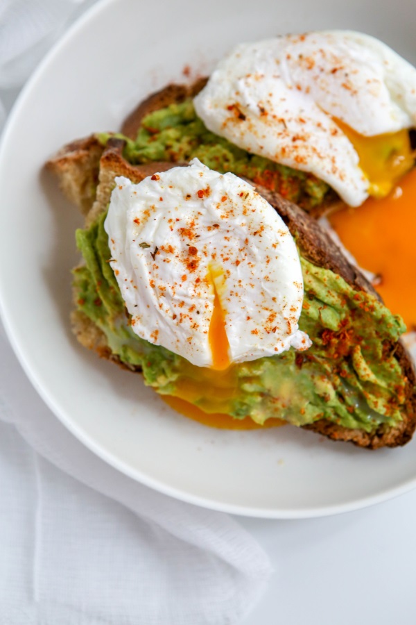 Tartine avocat œuf poché