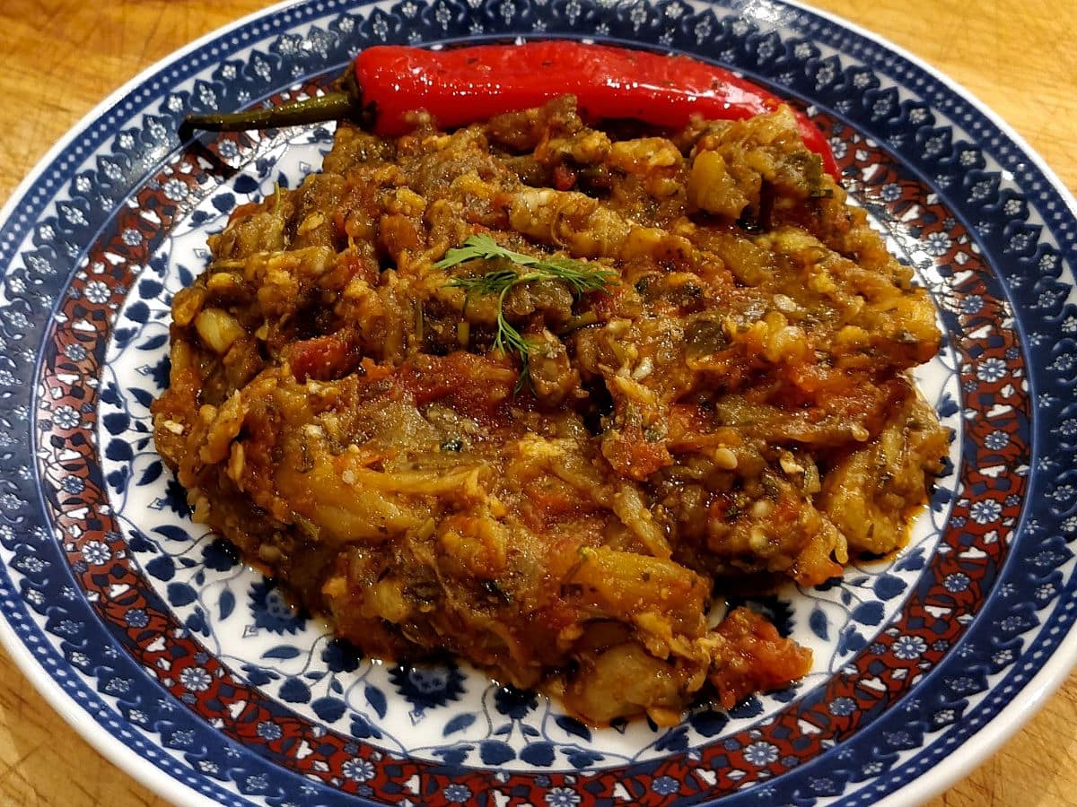Zaalouk (caviar d'aubergine marocain)